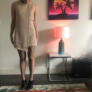 BCBGMaxAzria Beige Mini Dress